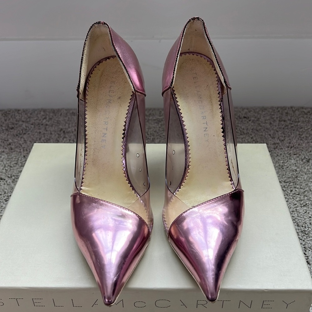 Stella McCartney Pink Metallic Pumps
